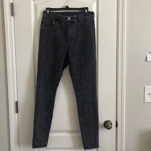 H&M Grey Acid Wash Jeggings (31x32)